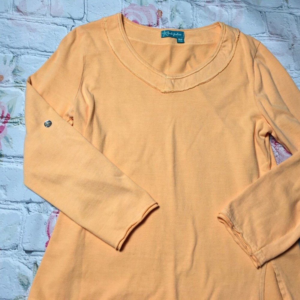 Fresh Produce Women XS/S Orange Tag Sleeves Soft S - Picture 3 of 6